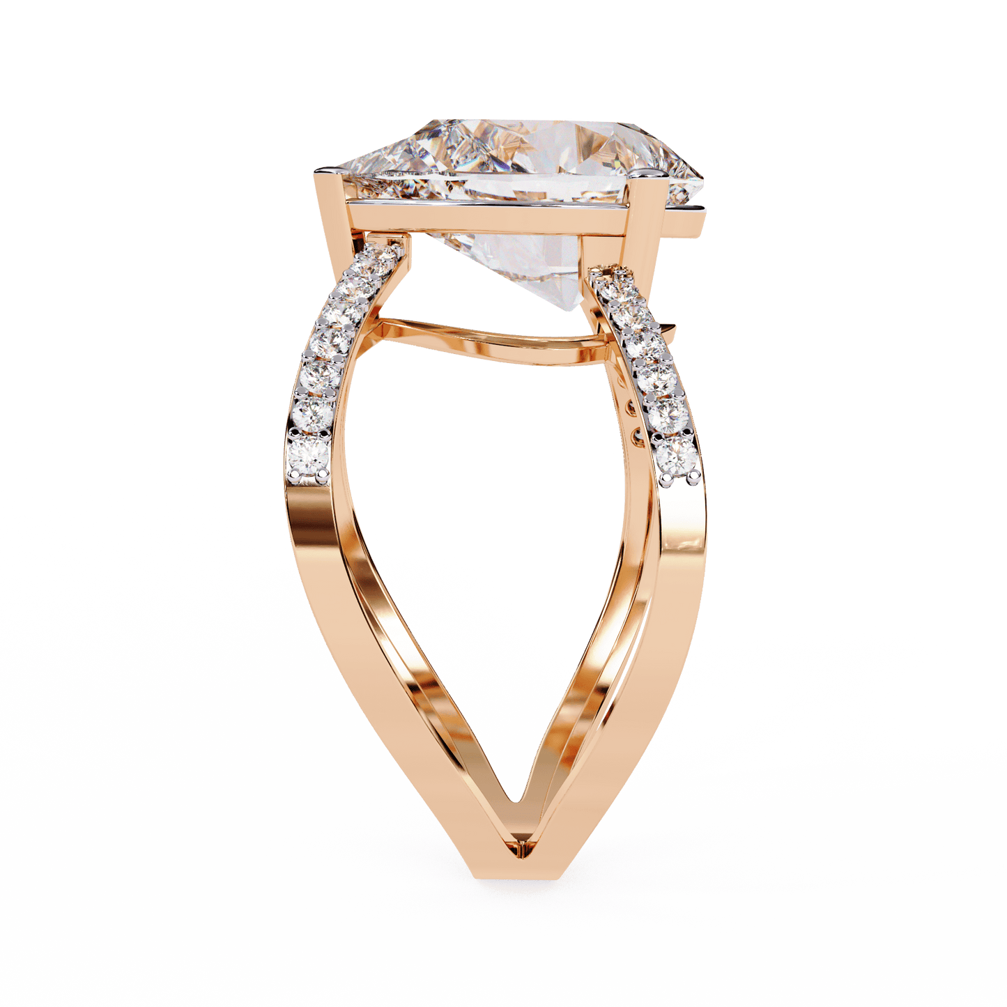 golden dawn pear diamond ring - espira fine gems