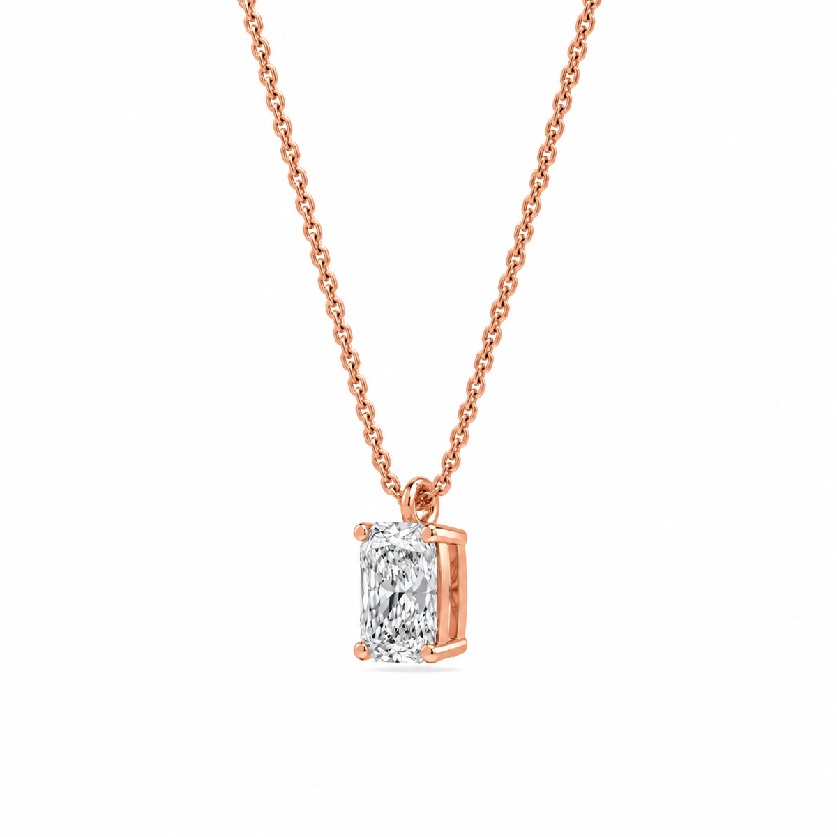 liberty 3 carat radiant diamond pendant (chain sold separately)