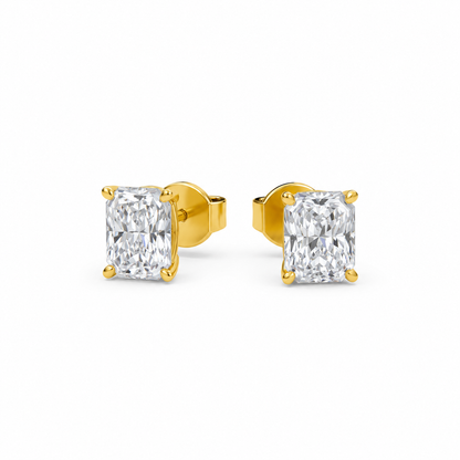 Boucle d'oreille Liberty en diamant rond 2 carats (1+1)