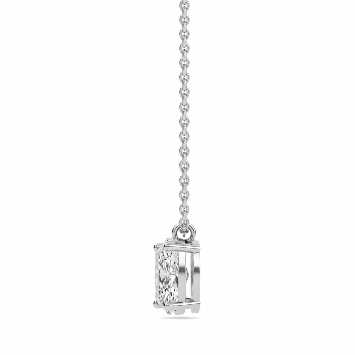 liberty 3 carat radiant diamond pendant (chain sold separately)