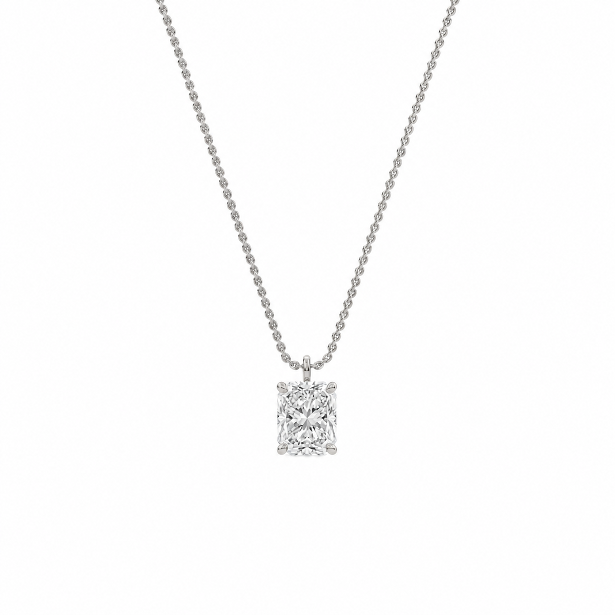 liberty 3 carat radiant diamond pendant (chain sold separately)