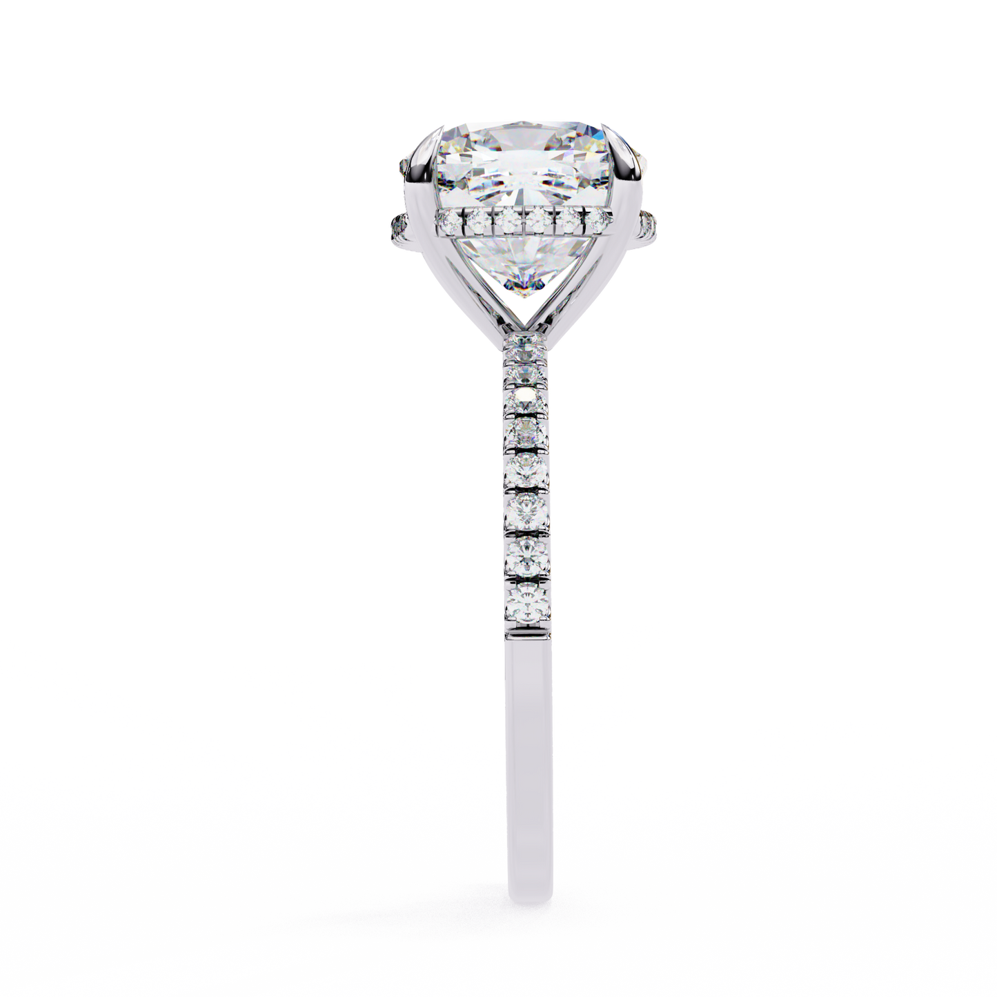 paradise cushion diamond ring - espira gems