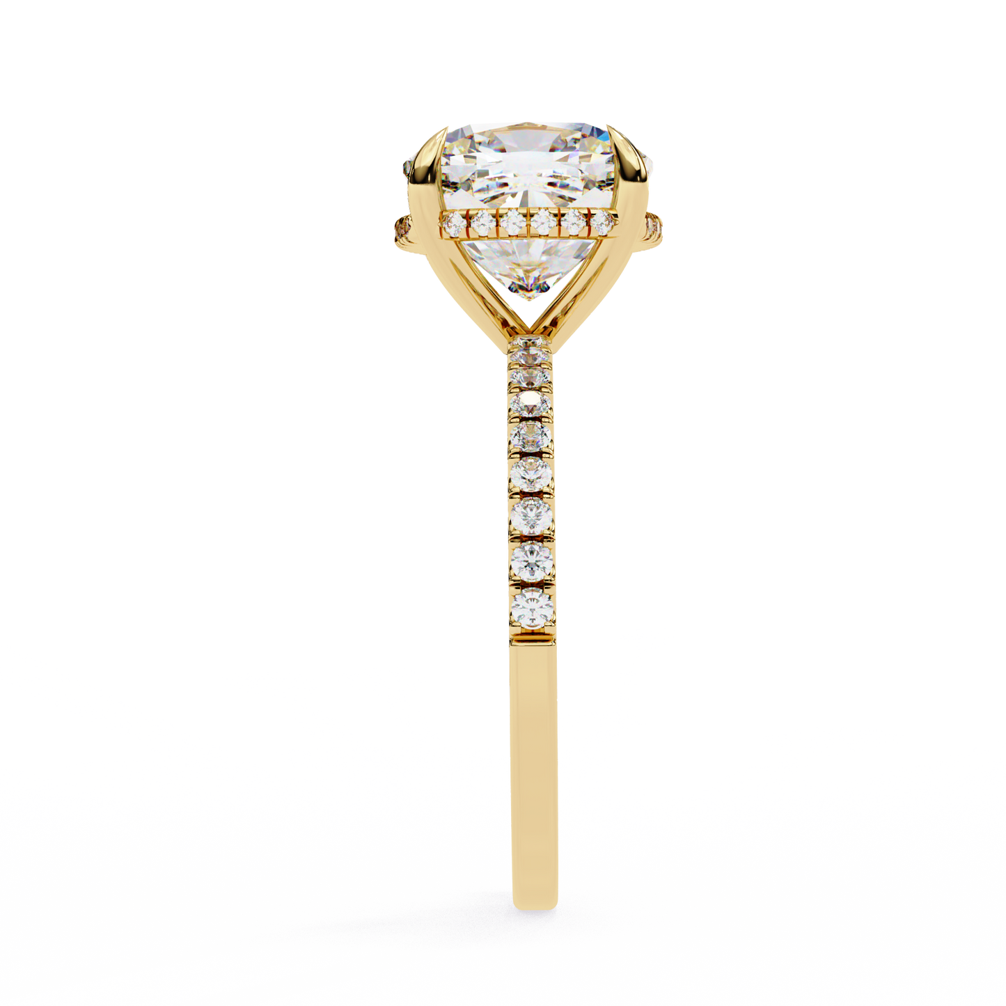 paradise cushion diamond ring - espira gems