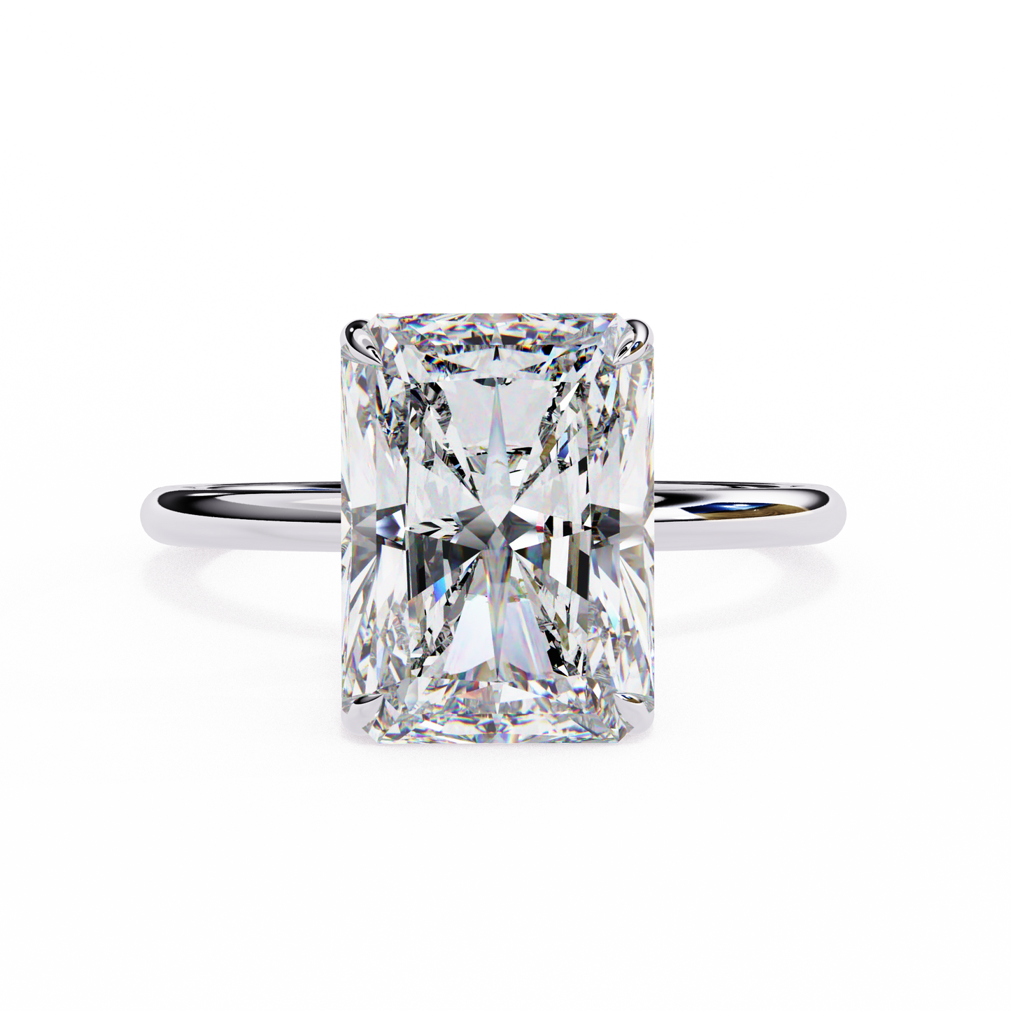 moonlit emerald diamond ring - espira gems