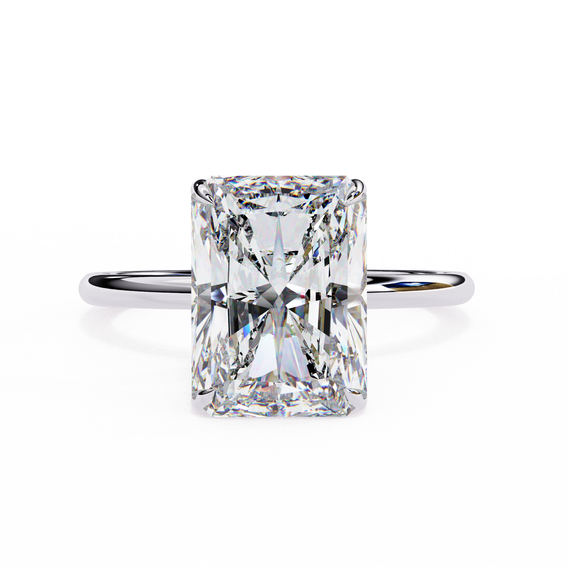 Moonlit Emerald Diamond Ring - Espira Gems