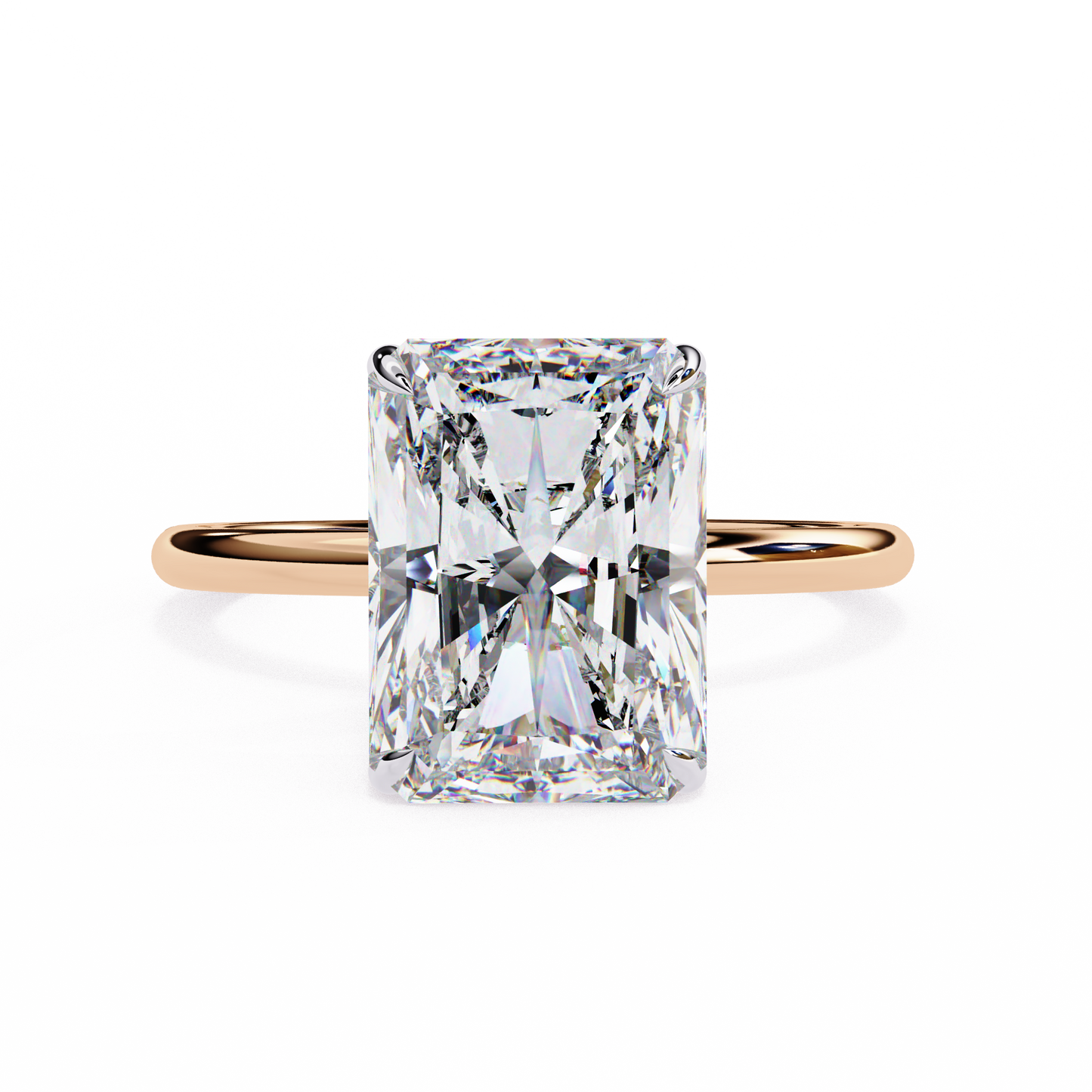 moonlit emerald diamond ring - espira gems