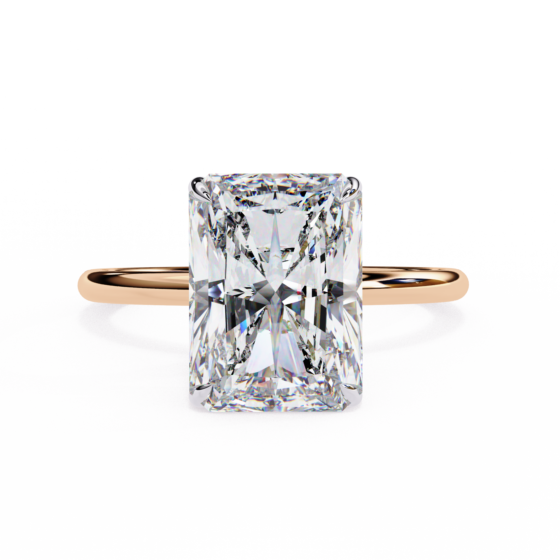 Moonlit Emerald Diamond Ring - Espira Gems