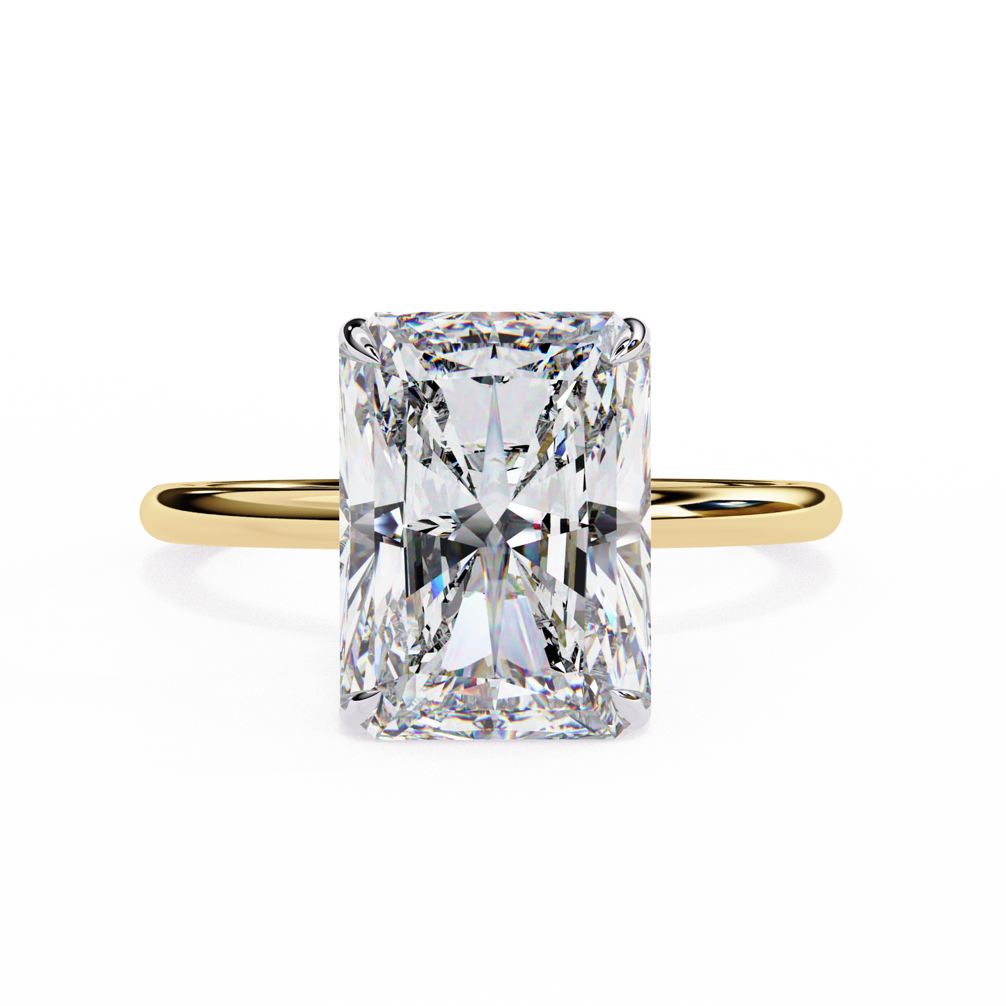 moonlit emerald diamond ring - espira gems