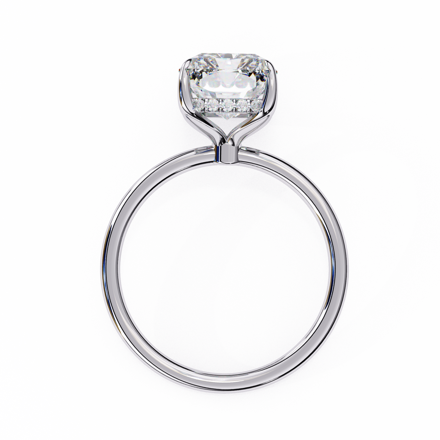moonlit emerald diamond ring - espira gems