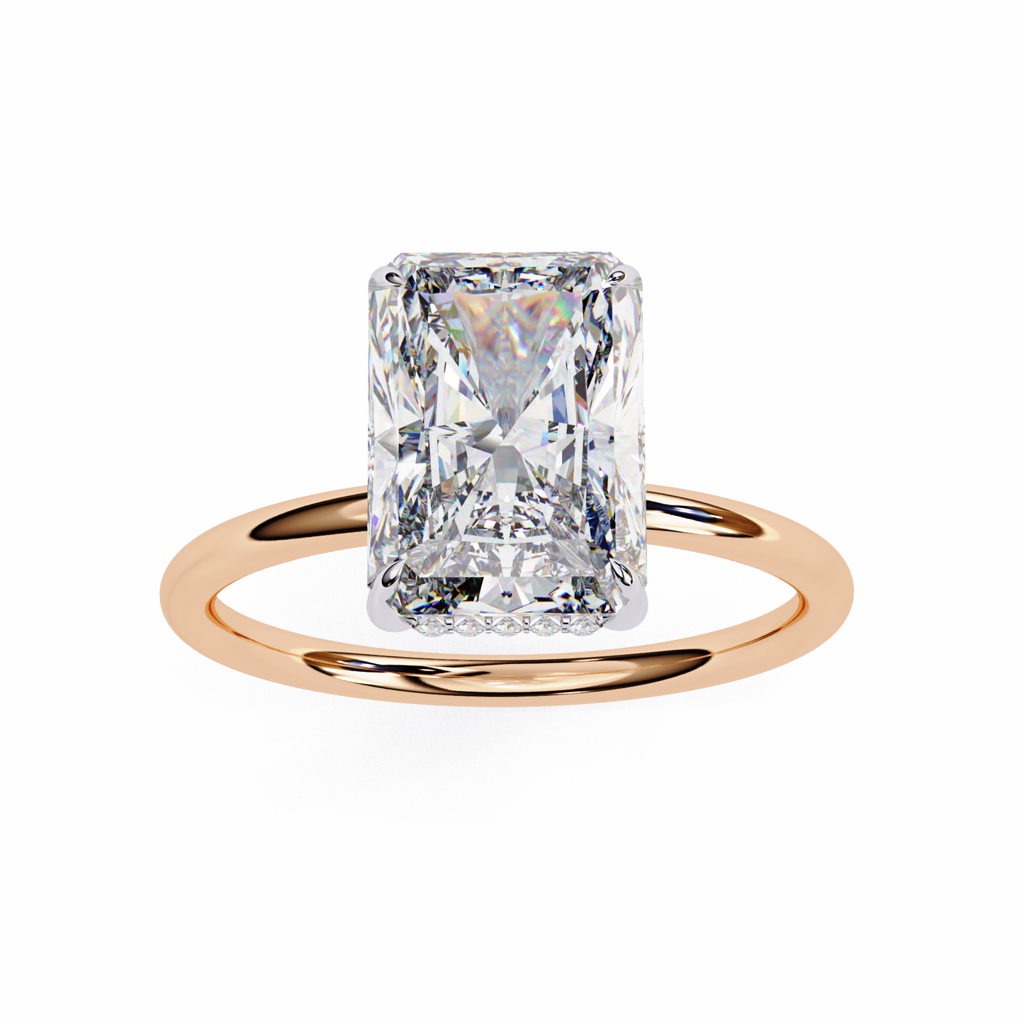 moonlit emerald diamond ring - espira gems