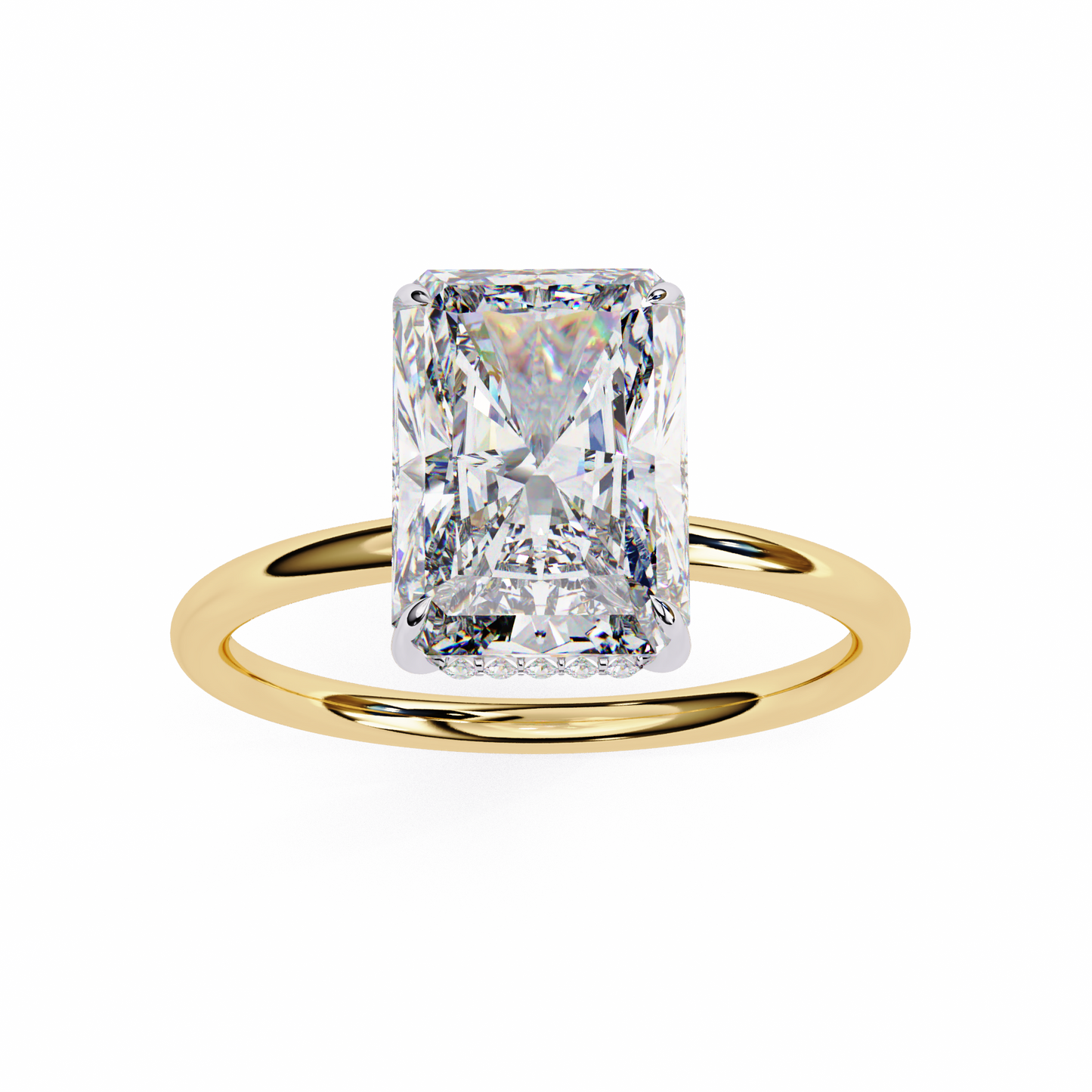 moonlit emerald diamond ring - espira gems
