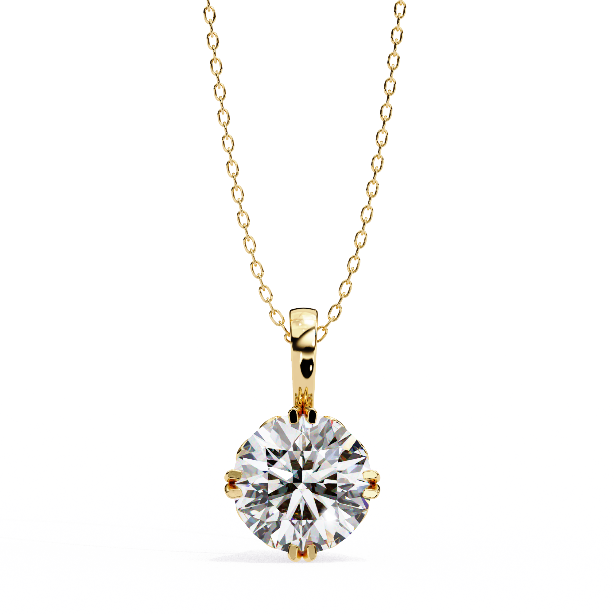 Ivy Round Diamond Pendant (Chain Sold Separately) | Espira Gems
