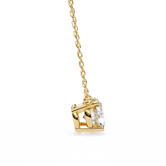 Ivy Grace Oval Diamond Pendant - Espira Gems