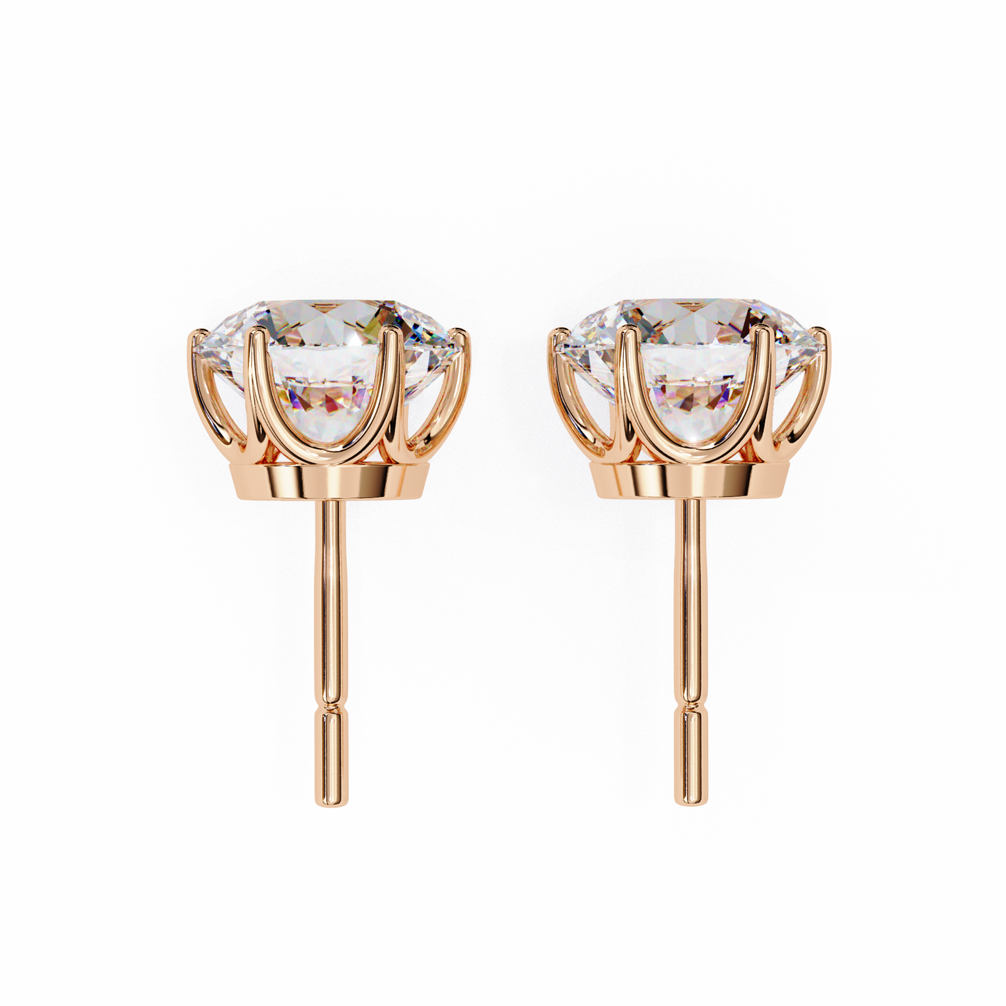 celeste charm diamond earrings