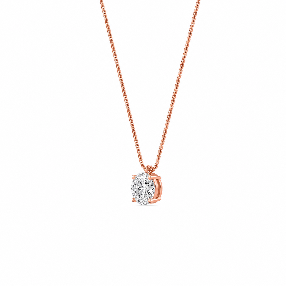 liberty 4 carat round diamond pendant (chain sold separately)