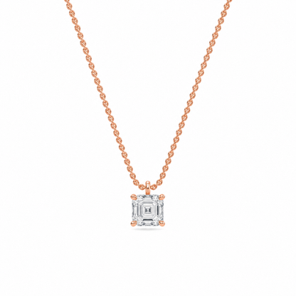 Liberty 1 Carat Asscher Diamond Pendant (Chain Sold Separately)