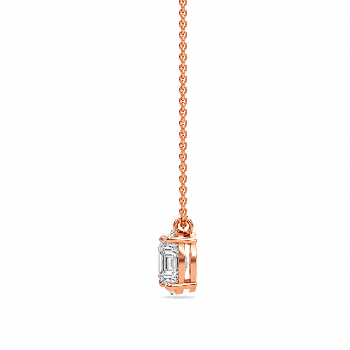 liberty 1 carat asscher diamond pendant (chain sold separately)