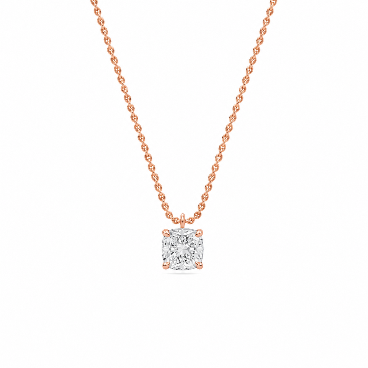 liberty 1 carat cushion diamond pendant (chain sold separately)