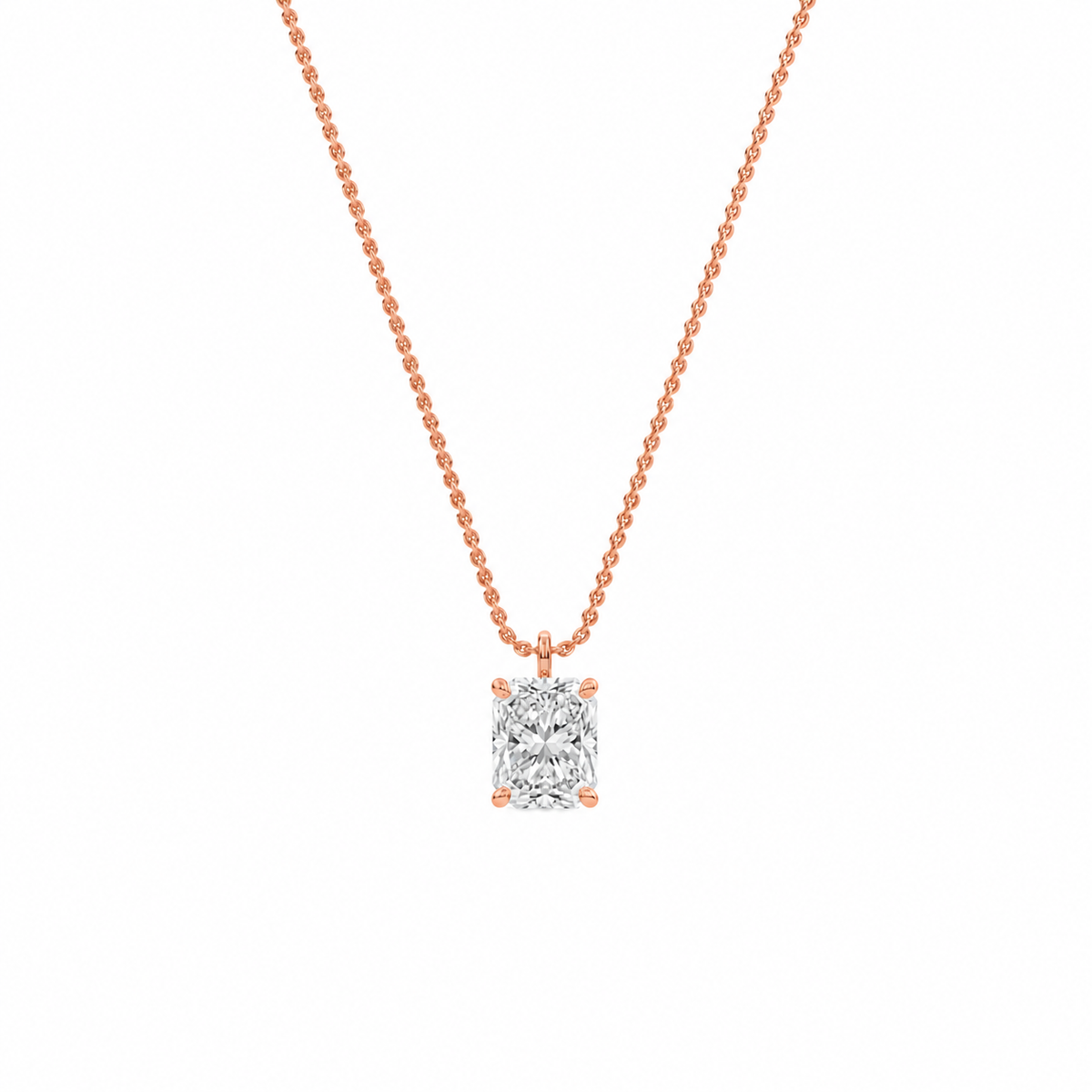 liberty 3 carat radiant diamond pendant (chain sold separately)