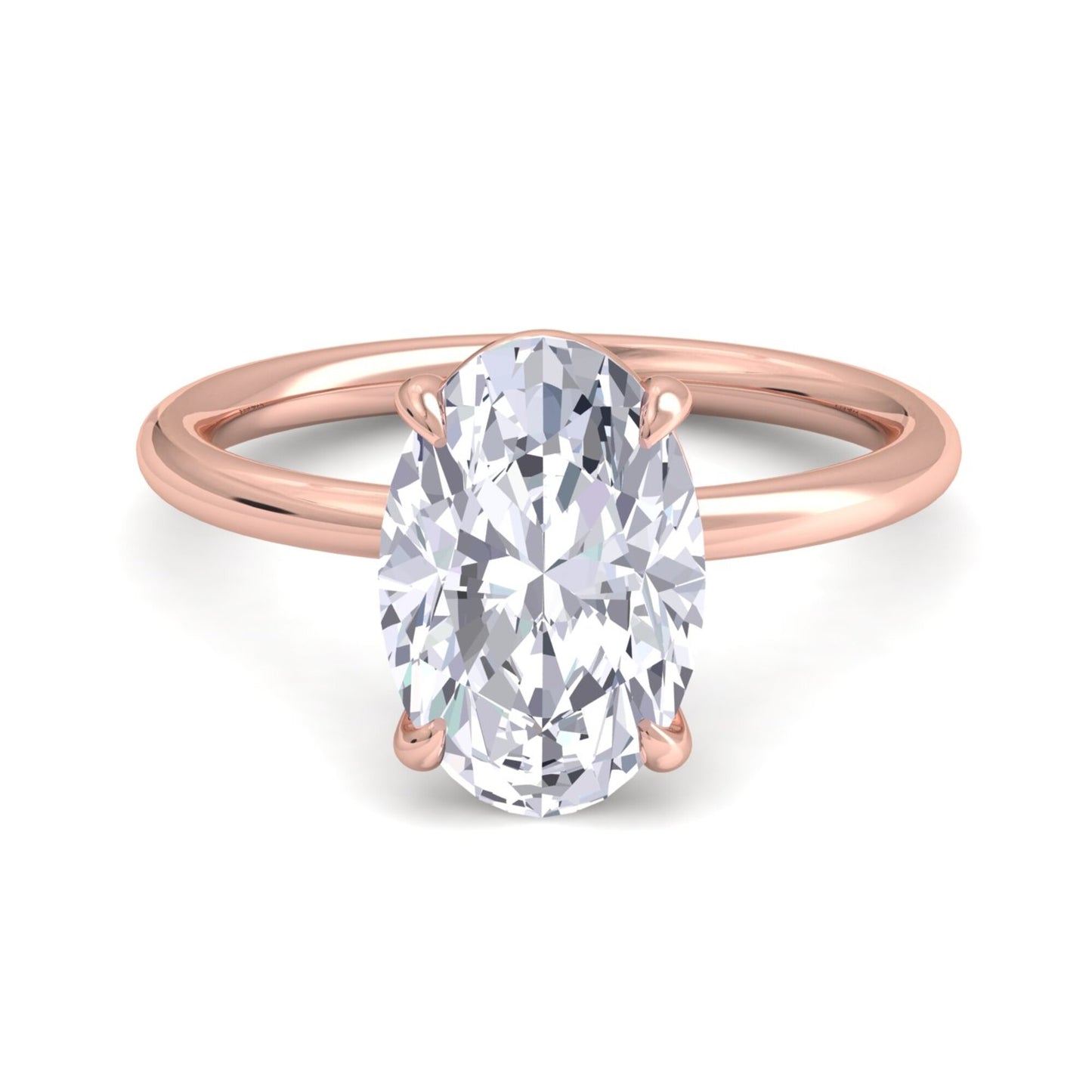 bague liberty avec diamant ovale de 3 carats