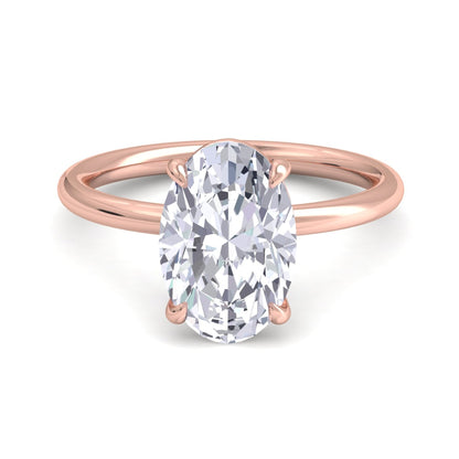 Bague Liberty avec diamant ovale de 3 carats
