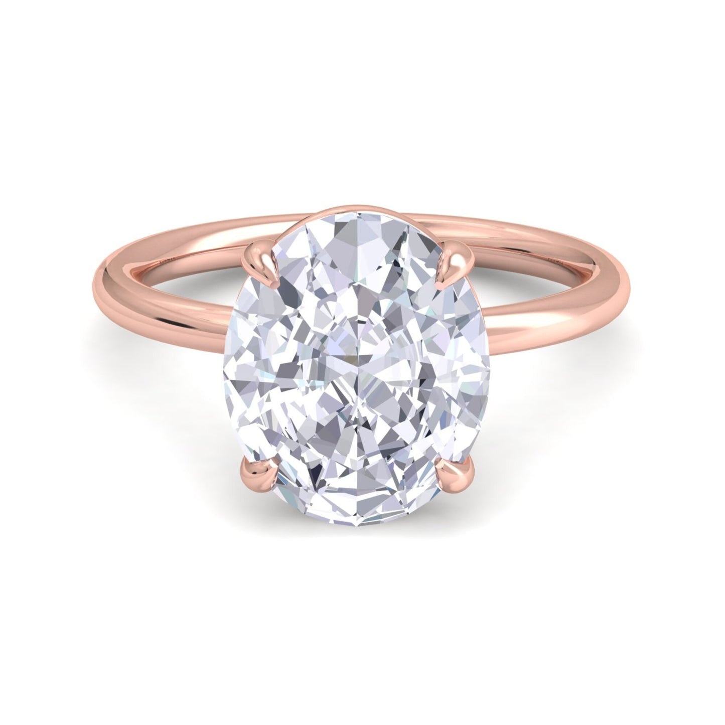 bague liberty avec diamant ovale de 4 carats