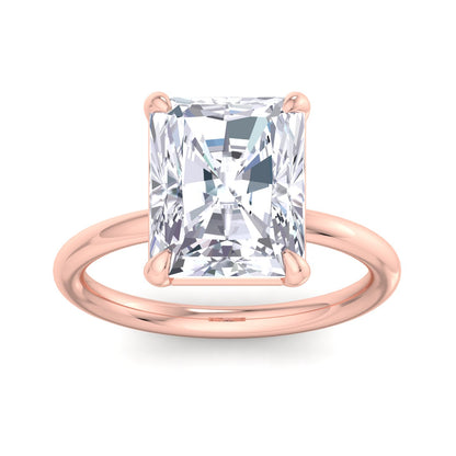 Bague Liberty avec diamant radiant de 4 carats