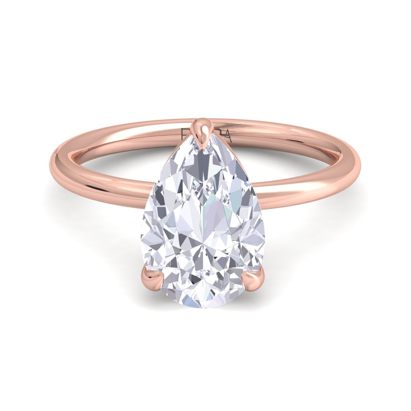 bague liberty en diamant poire de 3 carats
