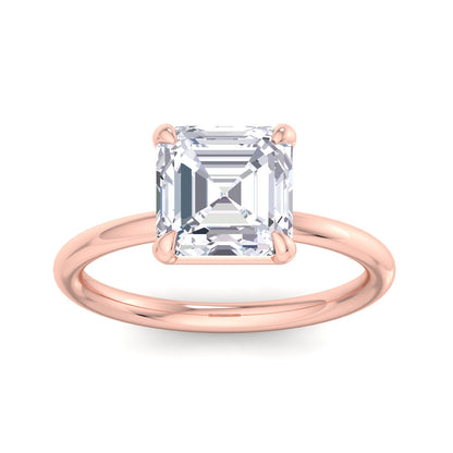 Bague Liberty avec diamant Asscher 3 carats
