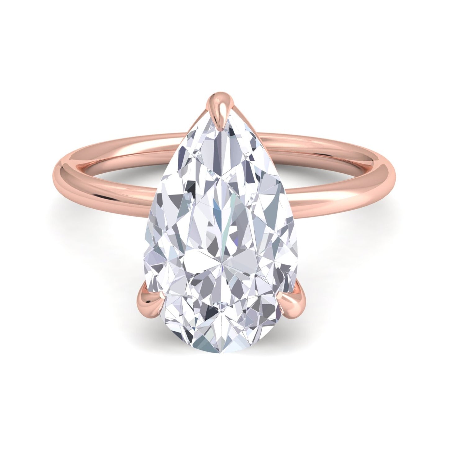 bague liberty en diamant poire 4 carats
