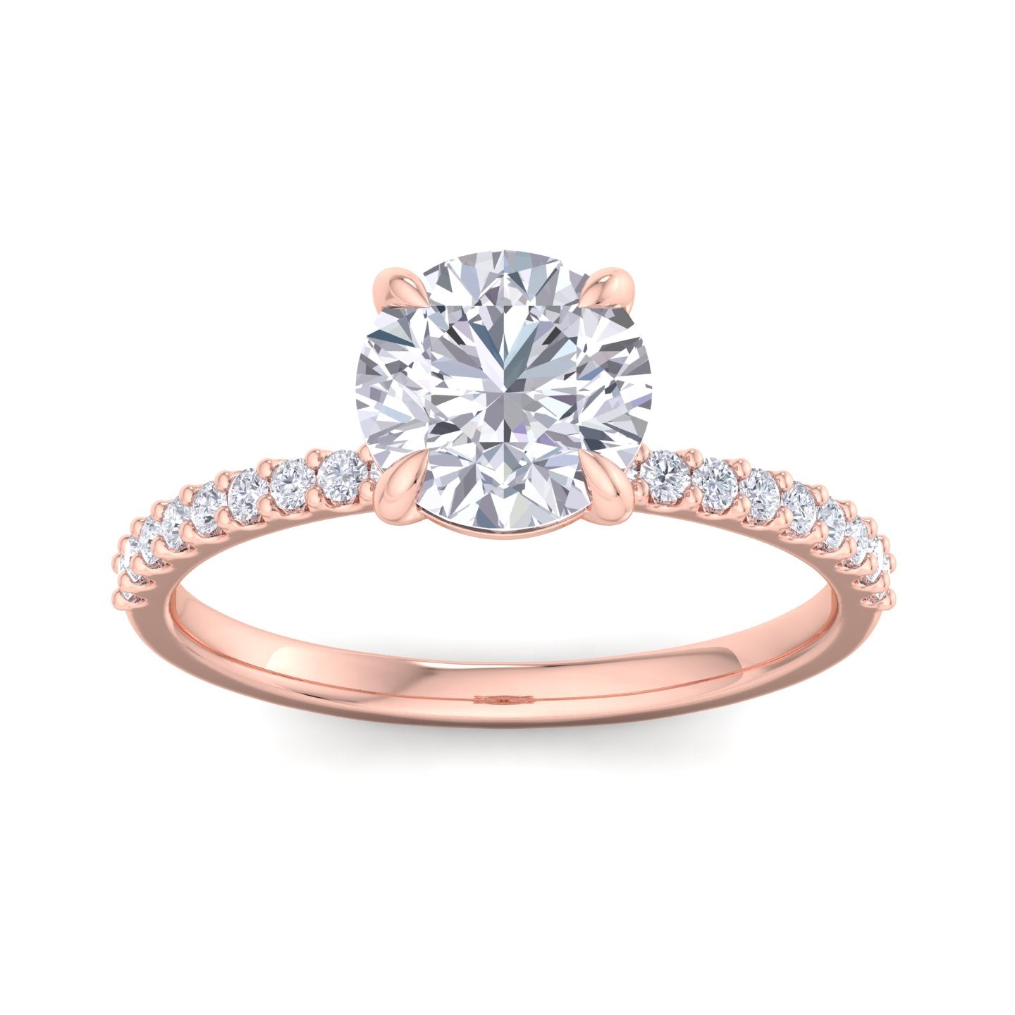bague en diamant rond sundara 