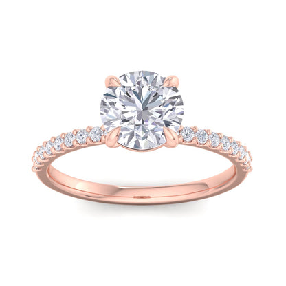 Bague en diamant rond Sundara 