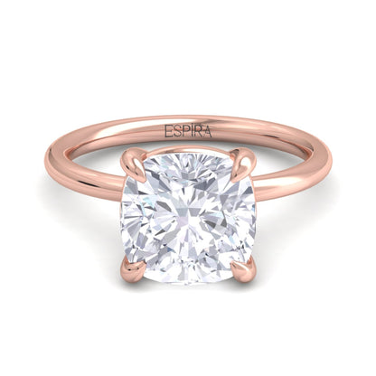 Bague Liberty en diamant coussin 4 carats