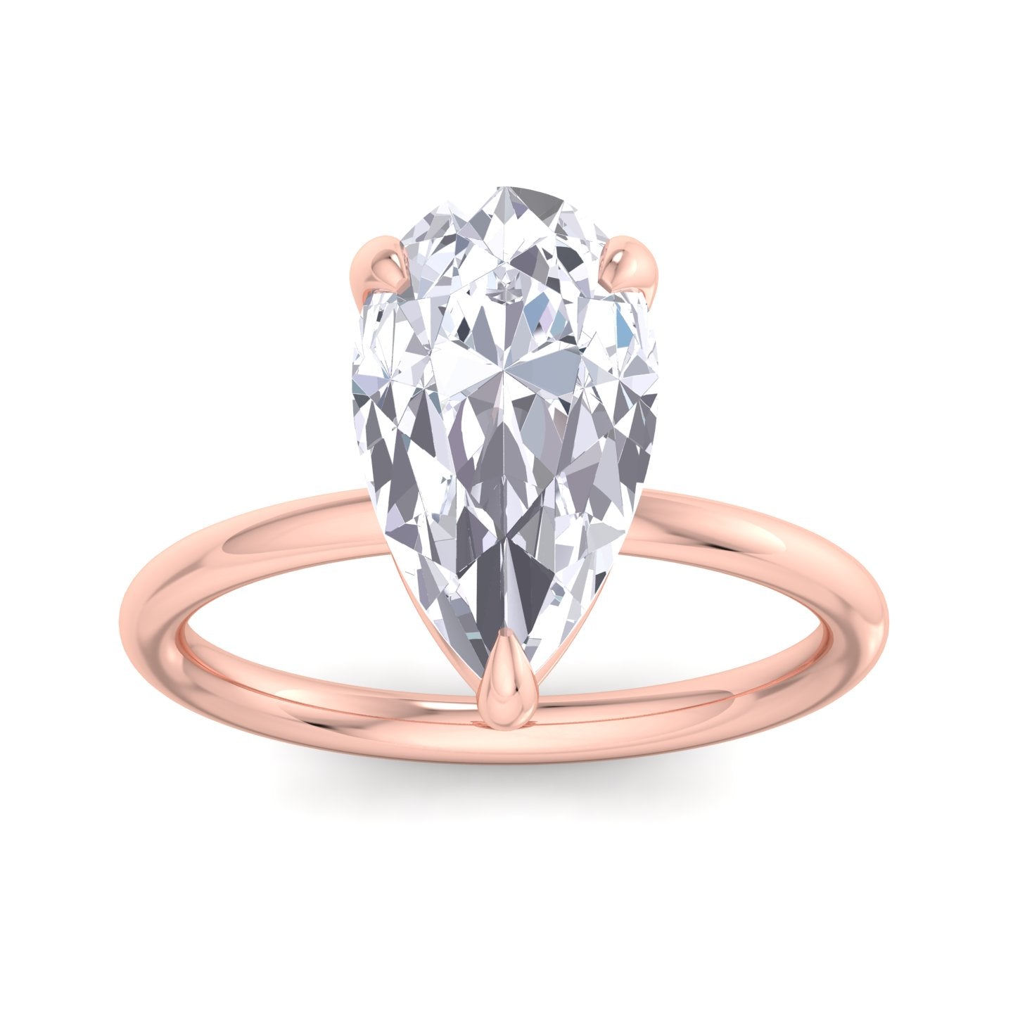 bague liberty en diamant poire 4 carats