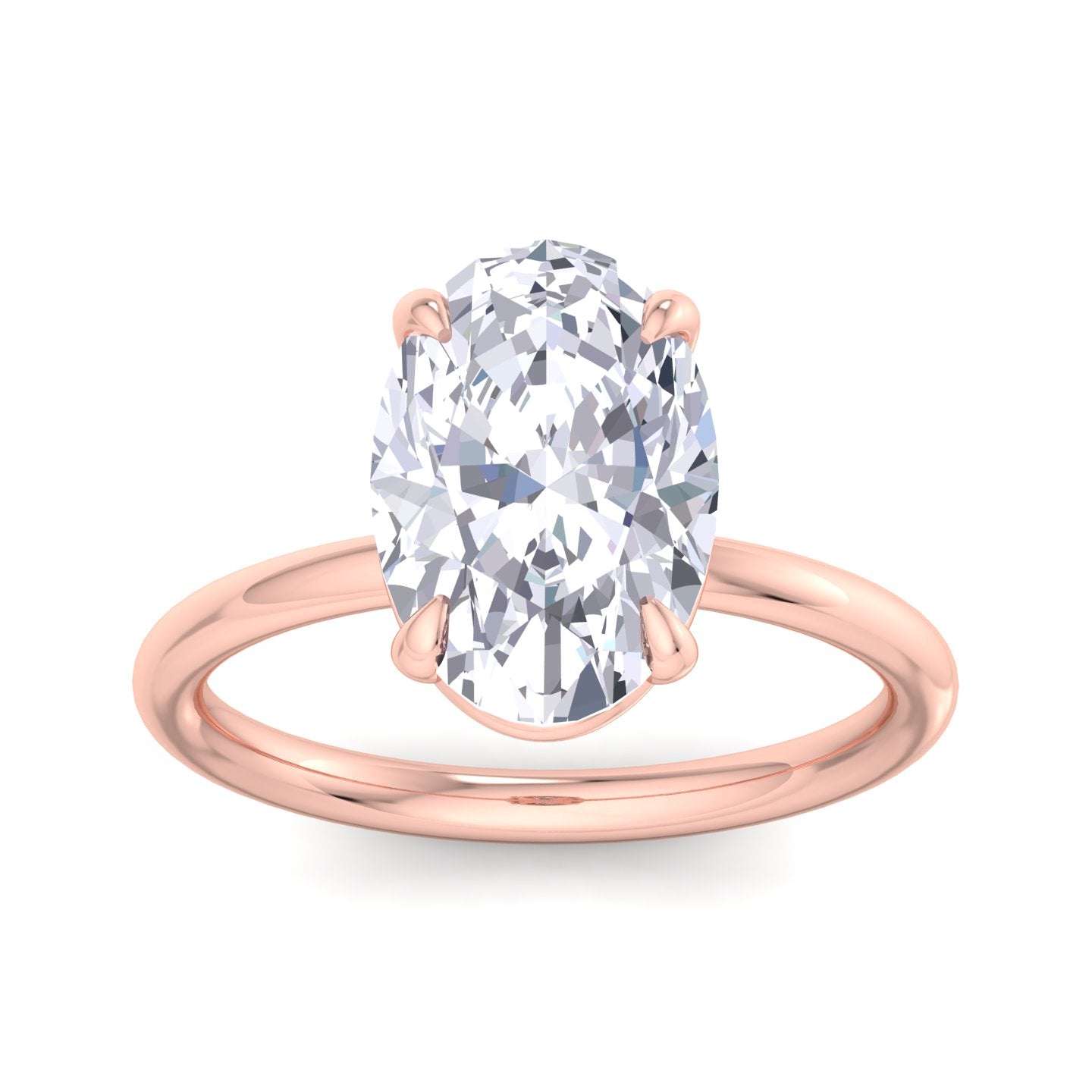 bague liberty avec diamant ovale de 4 carats