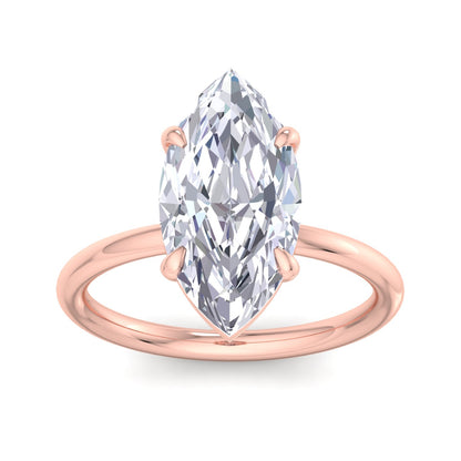 Bague Liberty en diamant marquise de 4 carats