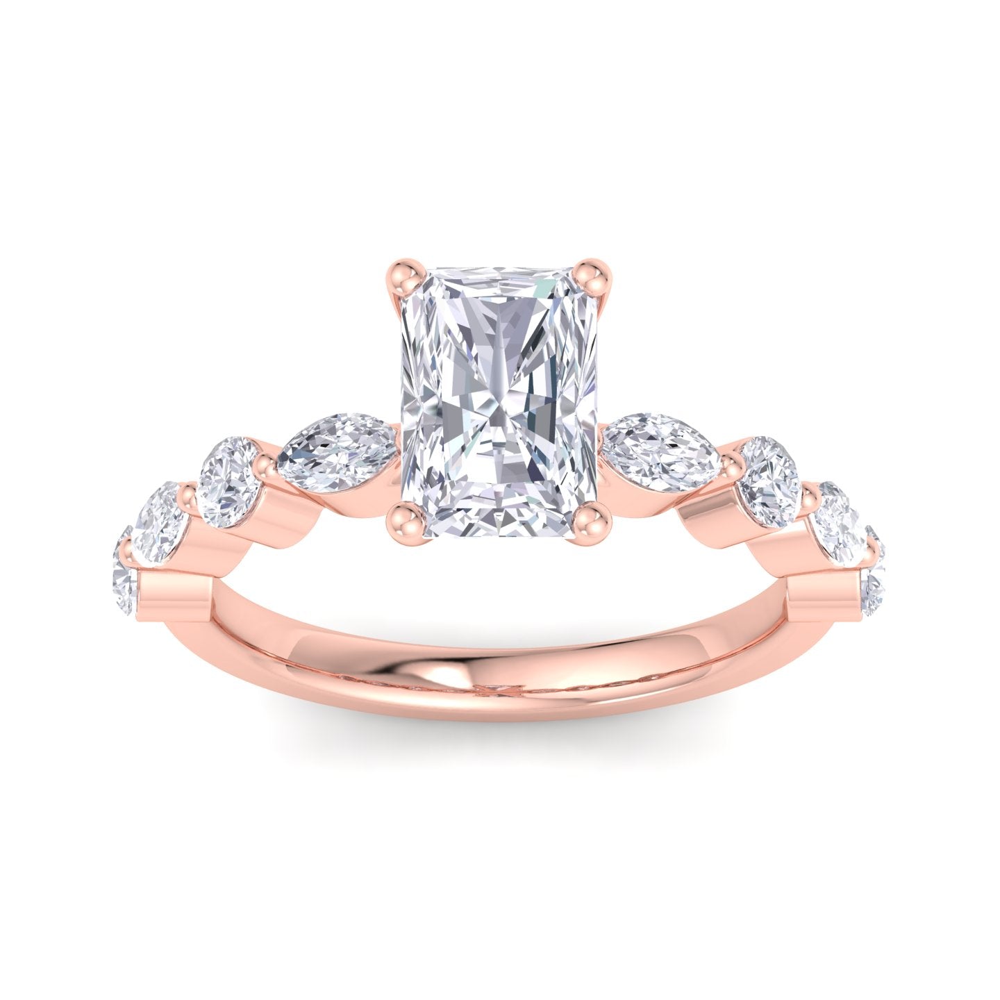 florence radiant diamond ring