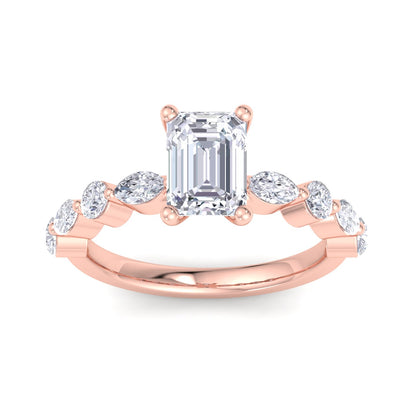 Florence Emerald Diamond Ring