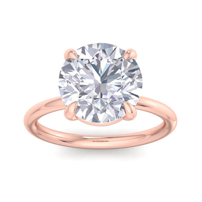 Bague Liberty en diamant rond de 4 carats