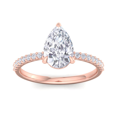 Paradise Pear Diamond Ring