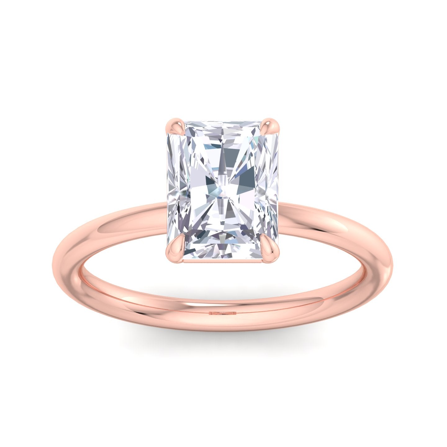 bague liberty avec diamant radiant de 2 carats