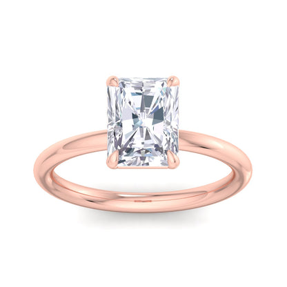 Bague Liberty avec diamant radiant de 2 carats