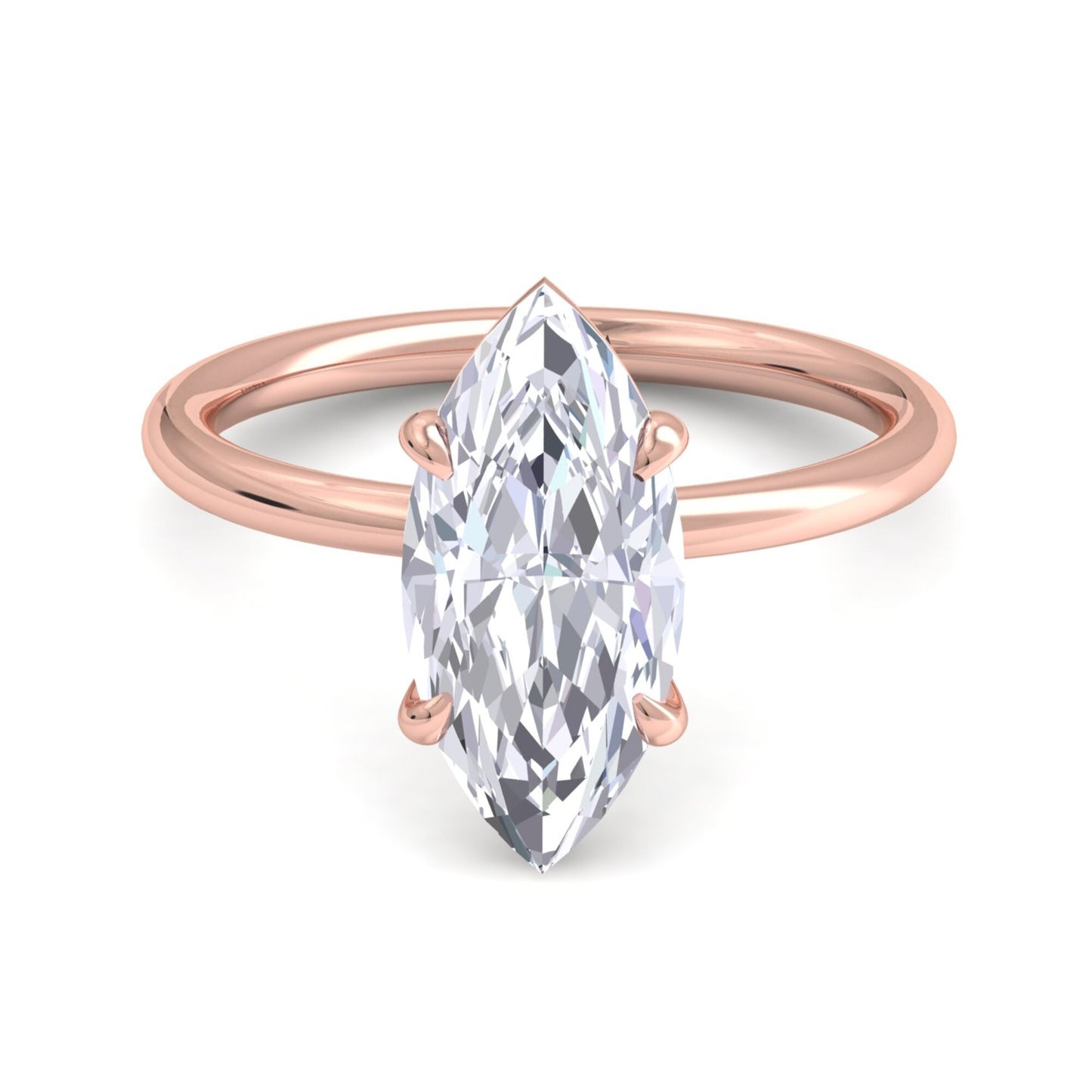 bague liberty en diamant marquise de 3 carats