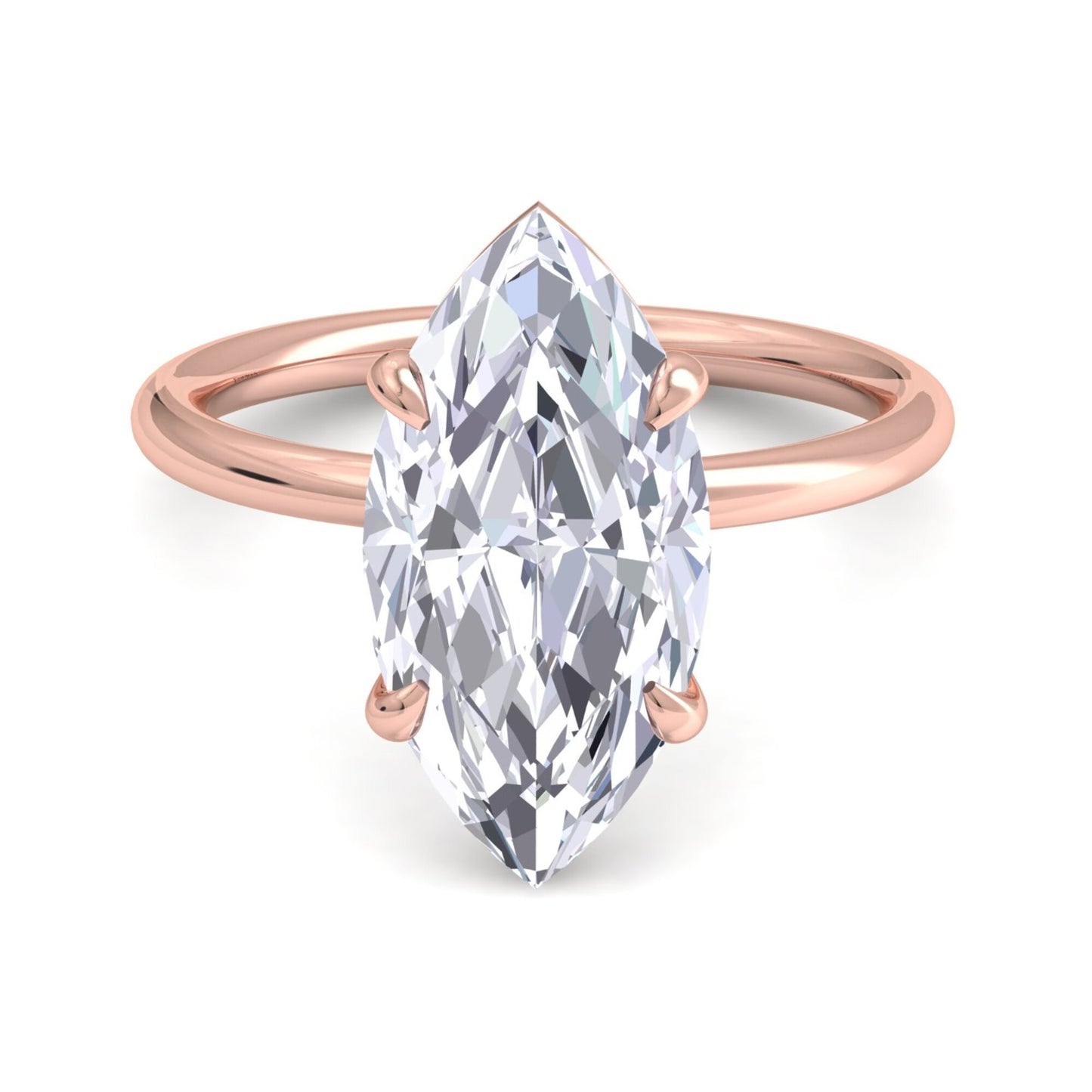 bague liberty en diamant marquise de 4 carats