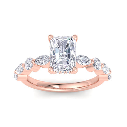 Florence Plus Radiant Diamond Ring