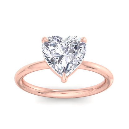 Bague Liberty en diamant 3 carats en forme de cœur