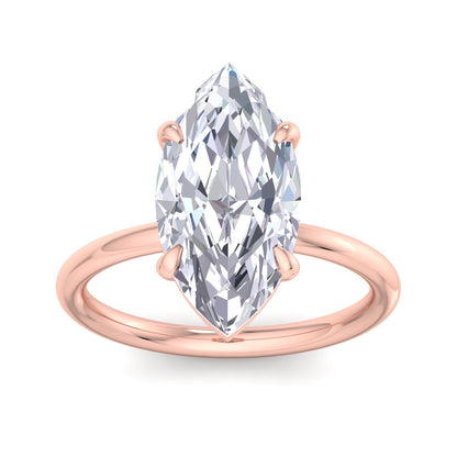 Bague Liberty en diamant marquise de 4 carats