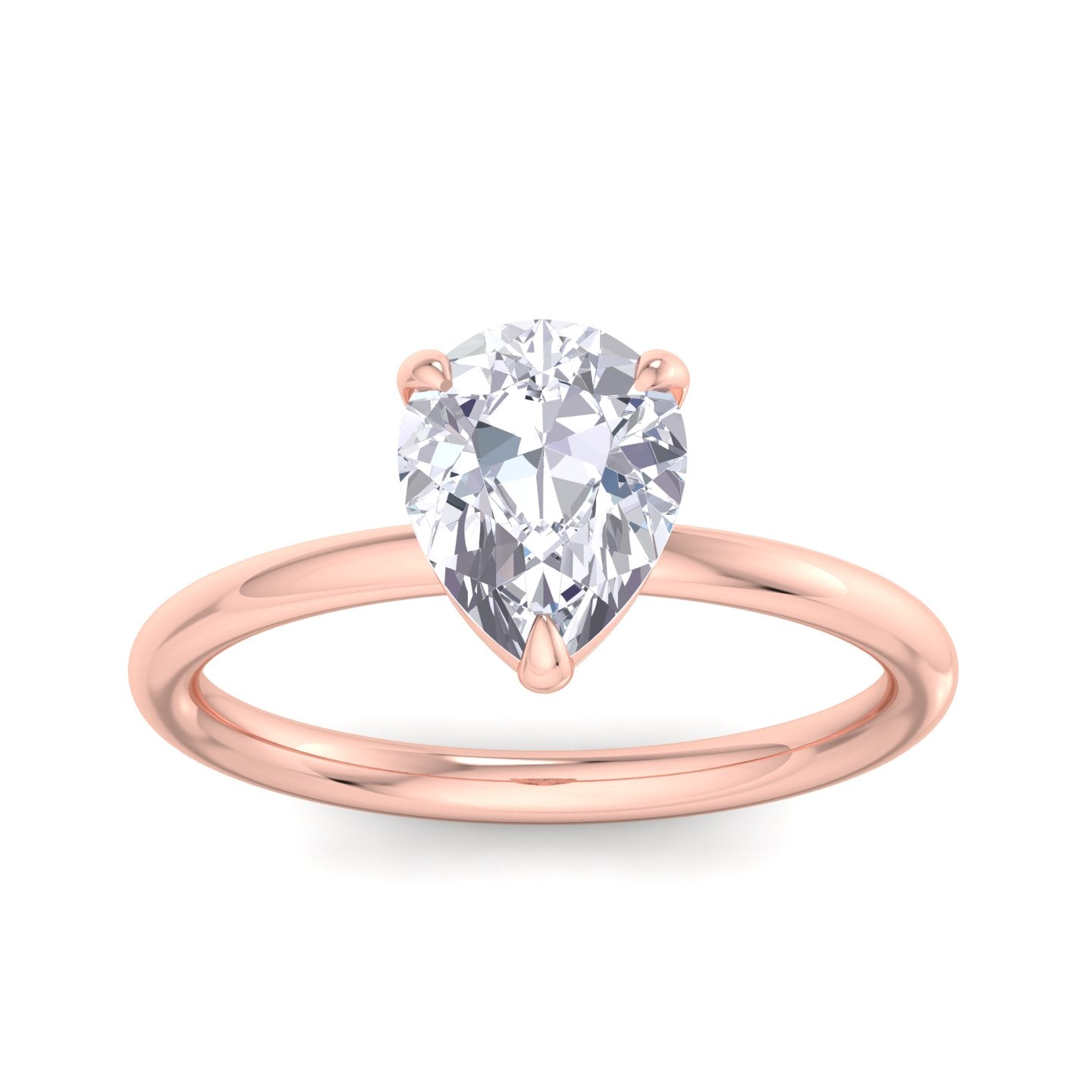 bague liberty en diamant poire de 2 carats