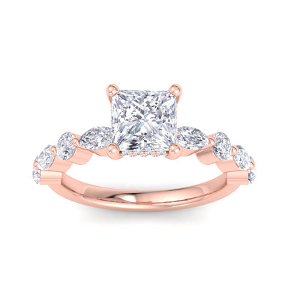 Florence Plus Princess Diamond Ring