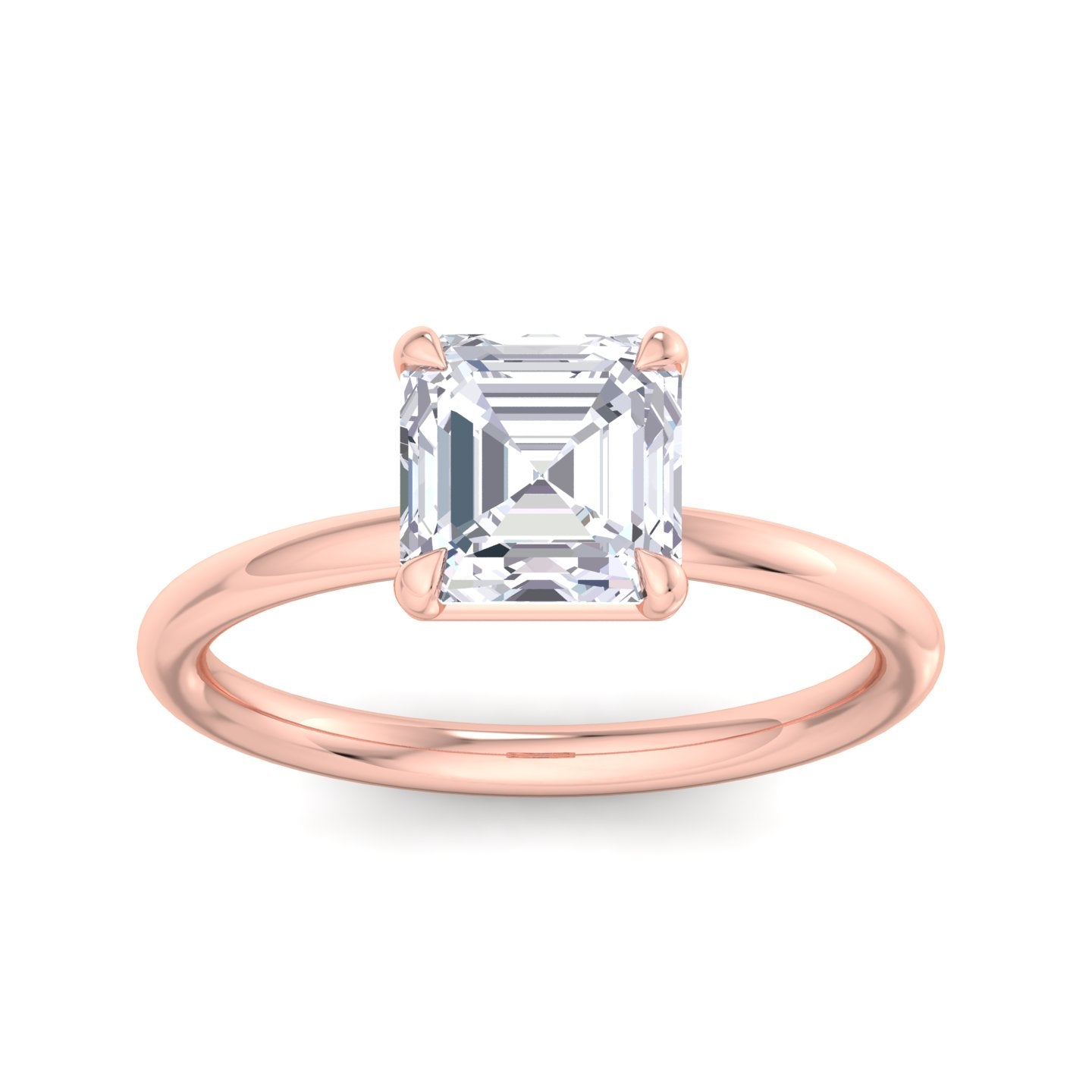 bague liberty avec diamant asscher de 2 carats